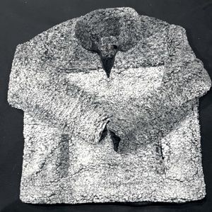 Black and White Sharpa Sweater